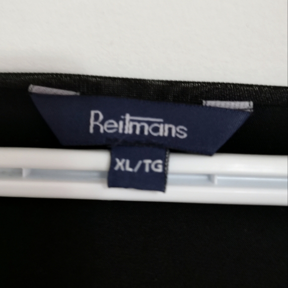 Black Ruffle shirt Reitmans XL - Picture 3 of 3